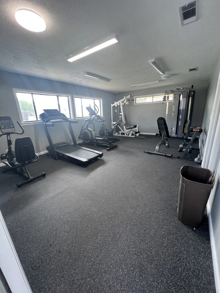 Fitness center equipment at Gulf Highlands Resort