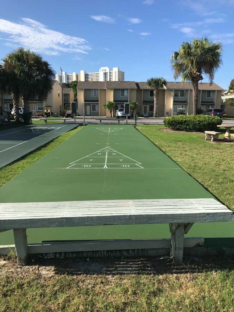 Shuffleboard courts at Gulf Highlands Resort